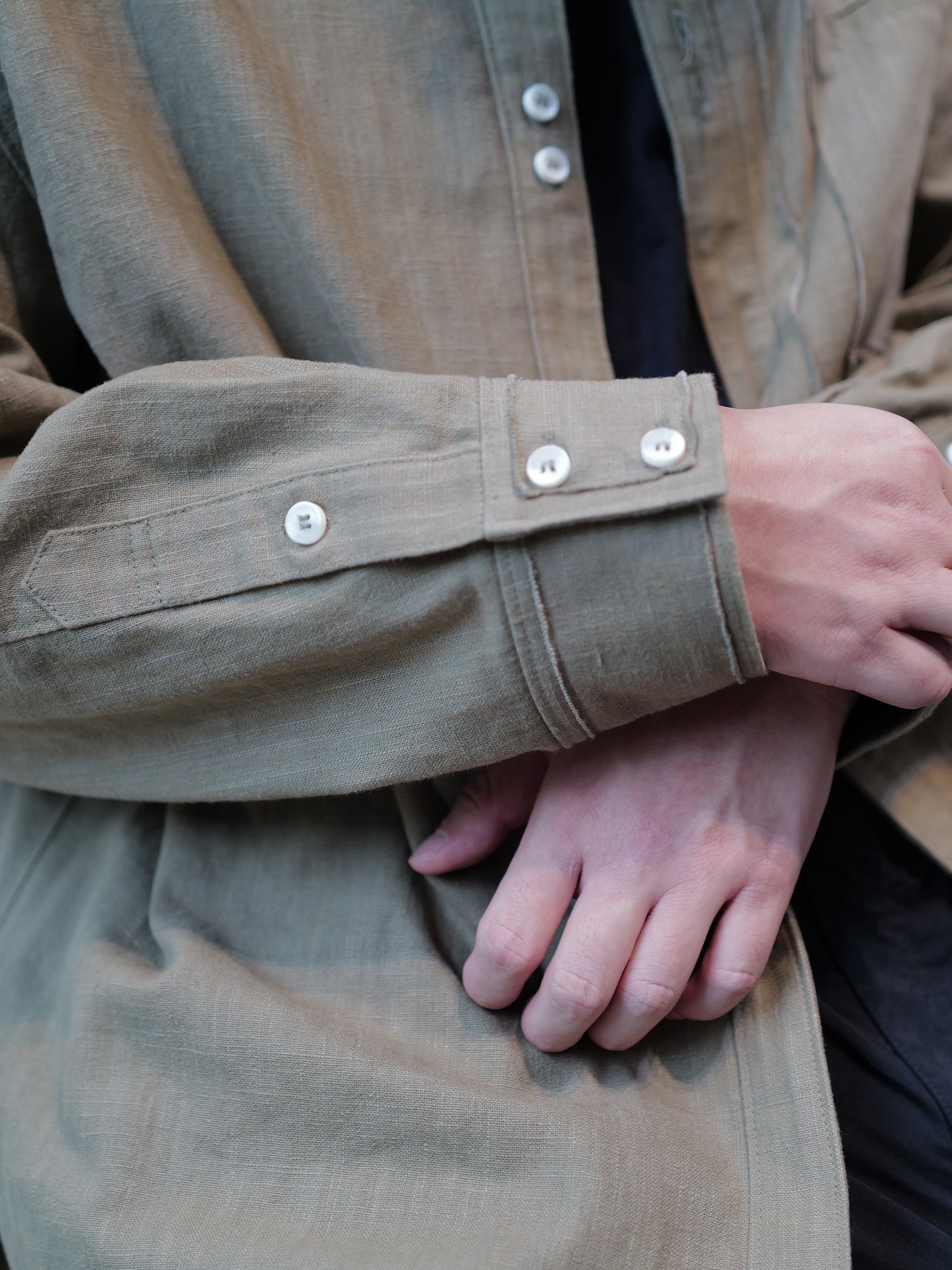 Layered Unisex Shirt Blouson